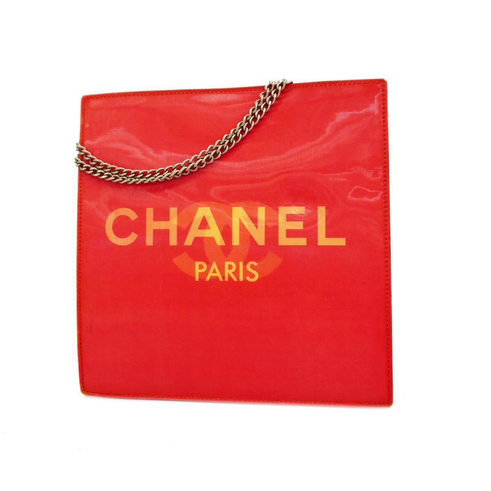 Chanel Chain Hologram Shoulder Bag Red